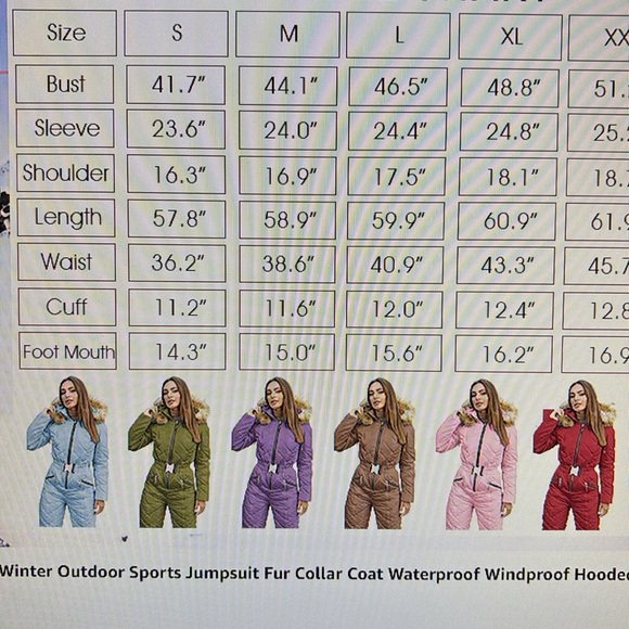 Gore-Tex women’s XL ski snowboard snow suit one piece fur collar purple jacket - Picture 4 of 6